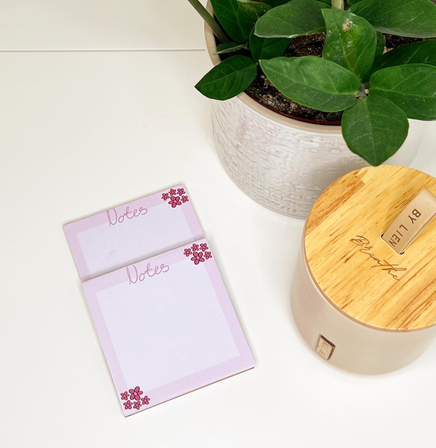 Pink Flower - Notepad